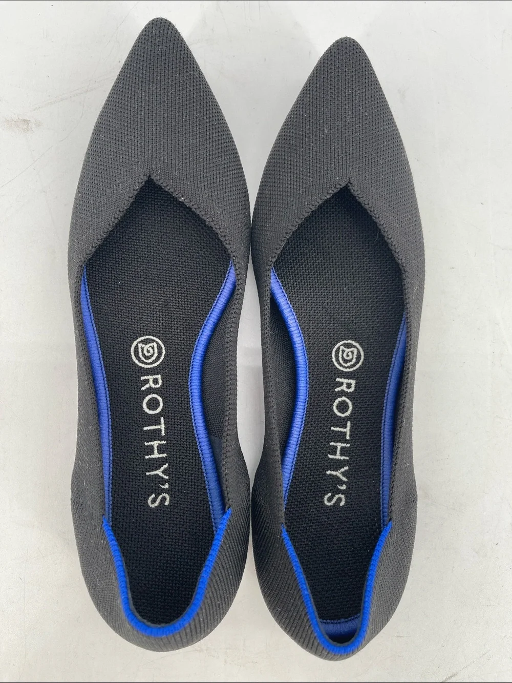 Rothy's Black The Point Flats Women Size 9
